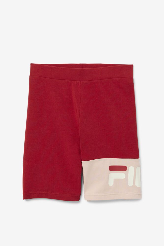 Fila Shorts Kaira Bike Womens Red - India CZN-914827